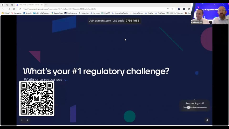 Derivatives Compliance Forum – 7 March 2024