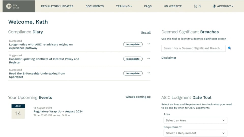 HN Hub Set-up Part 3: Obligations Register