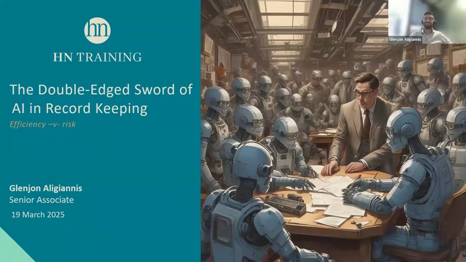 The Double-Edged Sword of AI in Record Keeping: Efficiency -v- Risk
