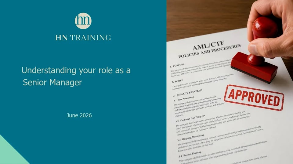 Understanding your role as Senior Manager - Role-Specific Training