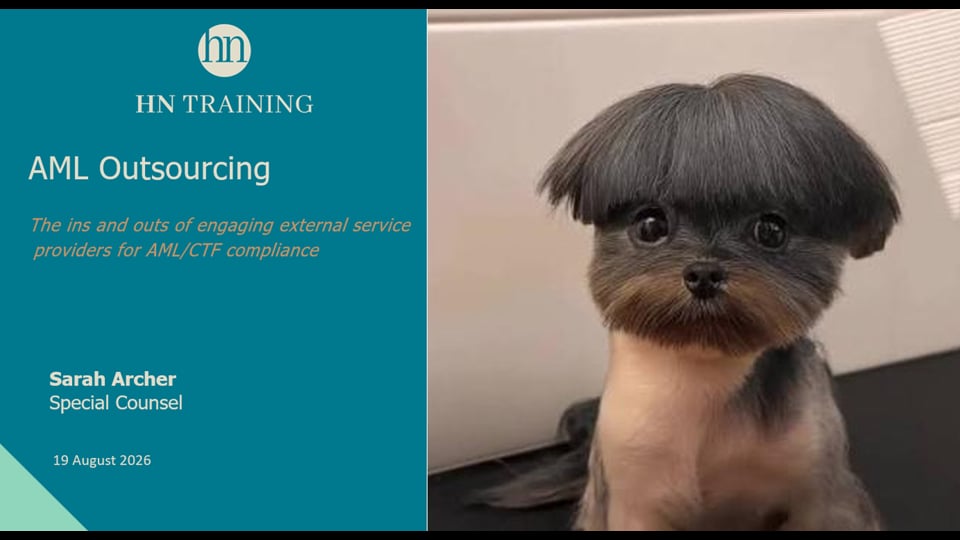 Outsourcing: The what, when and how of outsourcing AML/CTF compliance