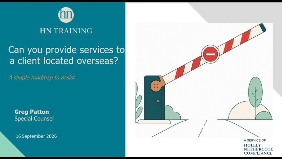 Can an AFS licensee provide services to a client located overseas?