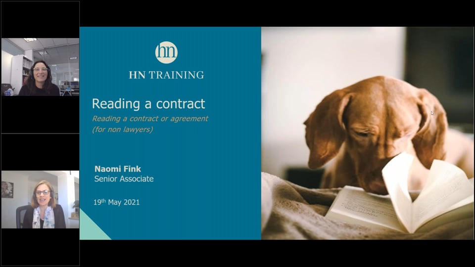 Reading a Contract / Agreement  (for Non-Lawyers)