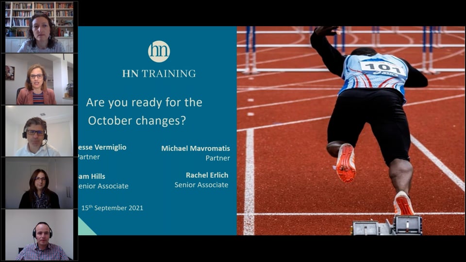 Are you ready for the October 2021 changes?